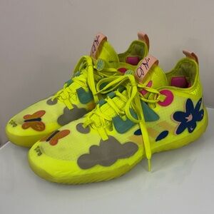 Adidas Harden Vol. 5 Futurenatural basketball shoes in the Solar Yellow 9.5